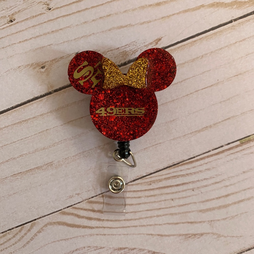 49rs badge reel handmade